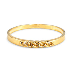 Anillo Eslabones Entrelazados Oro 10k