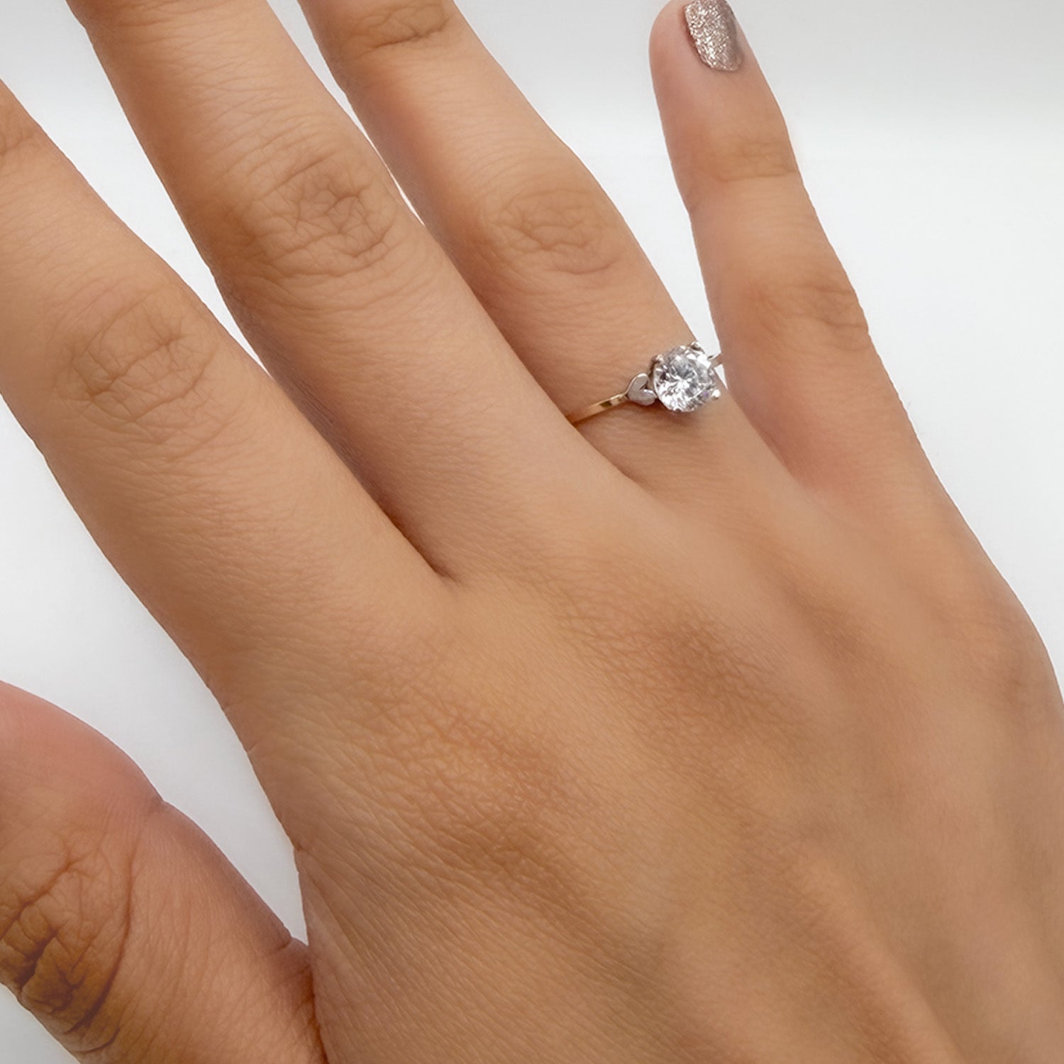 Anillo Solitario Maxi Oro 10K