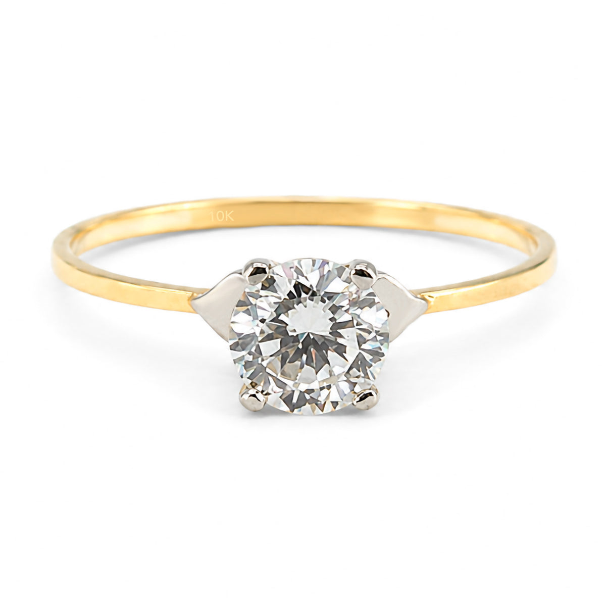 Anillo Solitario Maxi Oro 10K