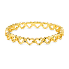 Anillo Silueta de Corazones Oro 10K