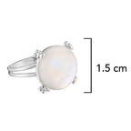 Anillo Osos 1:1 Perla Plata .925 con Baño de Rodio
