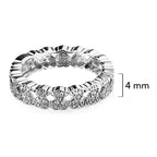Anillo Osos 1:1 Osos con Circonias Plata .925 con Baño de Rodio