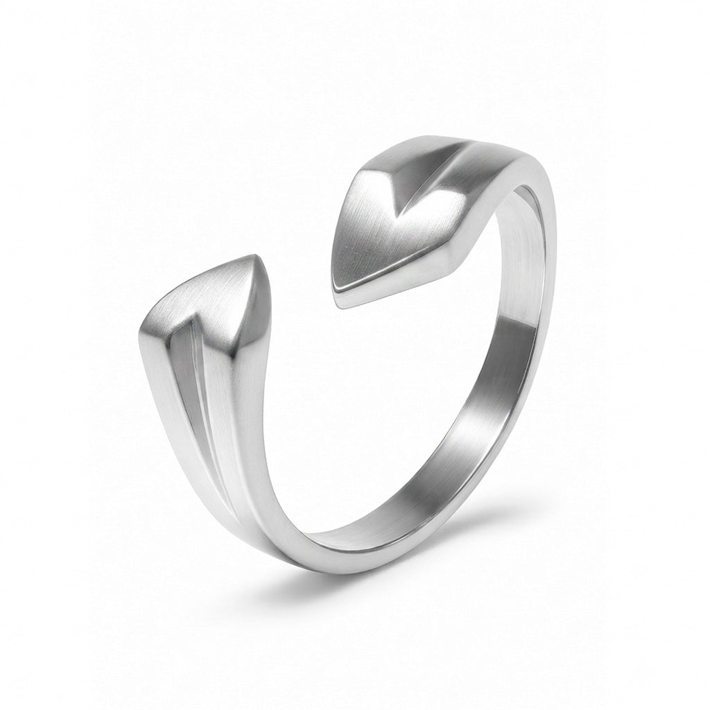 Anillo Ajustable Liso Hecho A Mano Plata .925