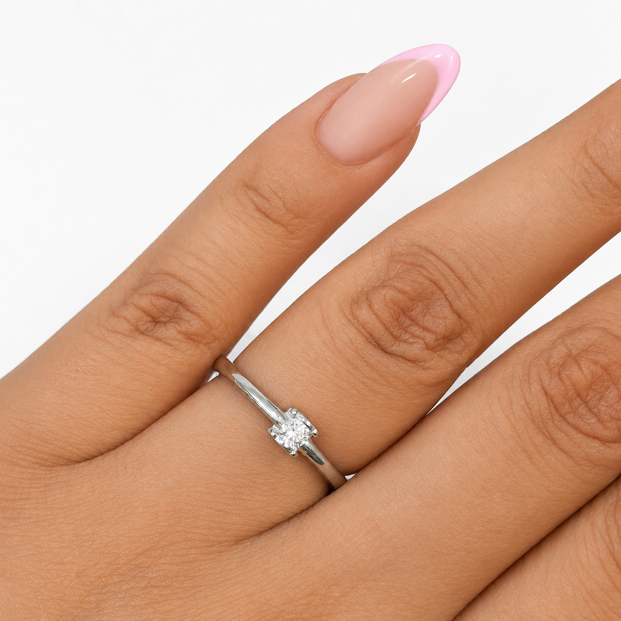 Anillo Osos 1:1 Solitario Con Circonia Incrustada Entre Dos Osos Plata .925 Con Baño De Rodio