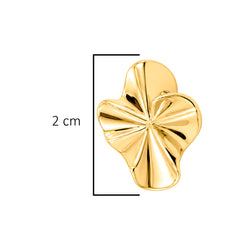 Arete Bloom Colección Florecer Plata .925 con Baño de Oro 18k