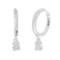 Arracada Huggies Inspirado Osos 1:1 Liso Plata .925