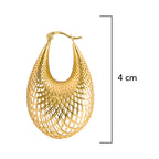 Arracada Filigrana Gota de Red Colección Esencia Plata .925 con Baño de Oro 18K