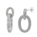 Arete Filigrana Eslabón Colección Esencia Plata .925 con Baño de Rodio