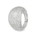 Anillo Filigrana Bombeado Red Completo Colección Esencia Plata .925 con Baño de Rodio