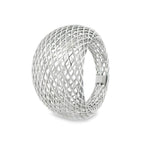 Anillo Filigrana Bombeado Red Completo Colección Esencia Plata .925 con Baño de Rodio