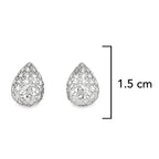 Arete Filigrana Gota Chica Colección Esencia Plata .925 con Baño de Rodio