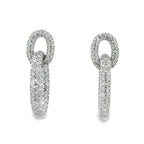 Arete Filigrana Eslabón Colección Esencia Plata .925 con Baño de Rodio