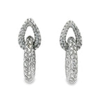 Arete Filigrana Gota Eslabón Colección Esencia Plata .925 con Baño de Rodio