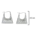 Arracada Filigrana Canasta Colección Esencia Plata .925 Baño de Rodio