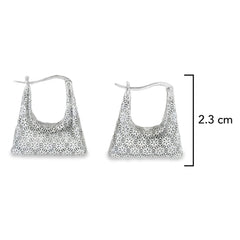Arracada Filigrana Canasta Colección Esencia Plata .925 Baño de Rodio