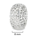 Anillo Filigrana Cruces Colección Esencia Plata .925 Baño de Rodio