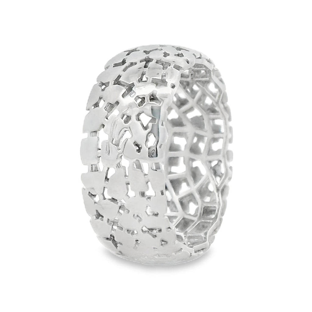 Anillo Filigrana Cruces Colección Esencia Plata .925 Baño de Rodio