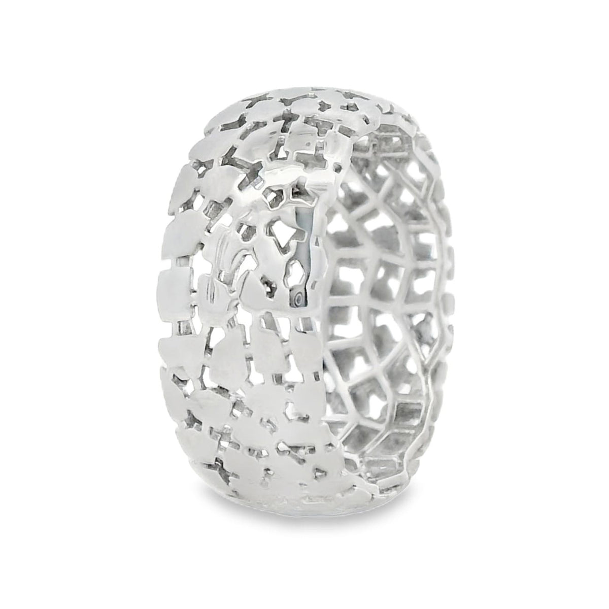 Anillo Filigrana Cruces Colección Esencia Plata .925 Baño de Rodio