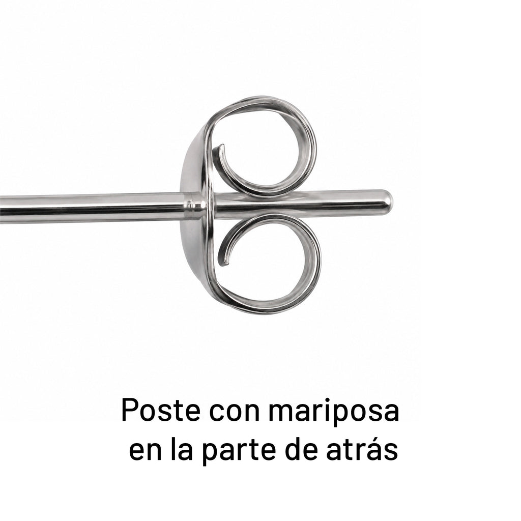 Arete Filigrana Eslabón Colección Esencia Plata .925 con Baño de Rodio