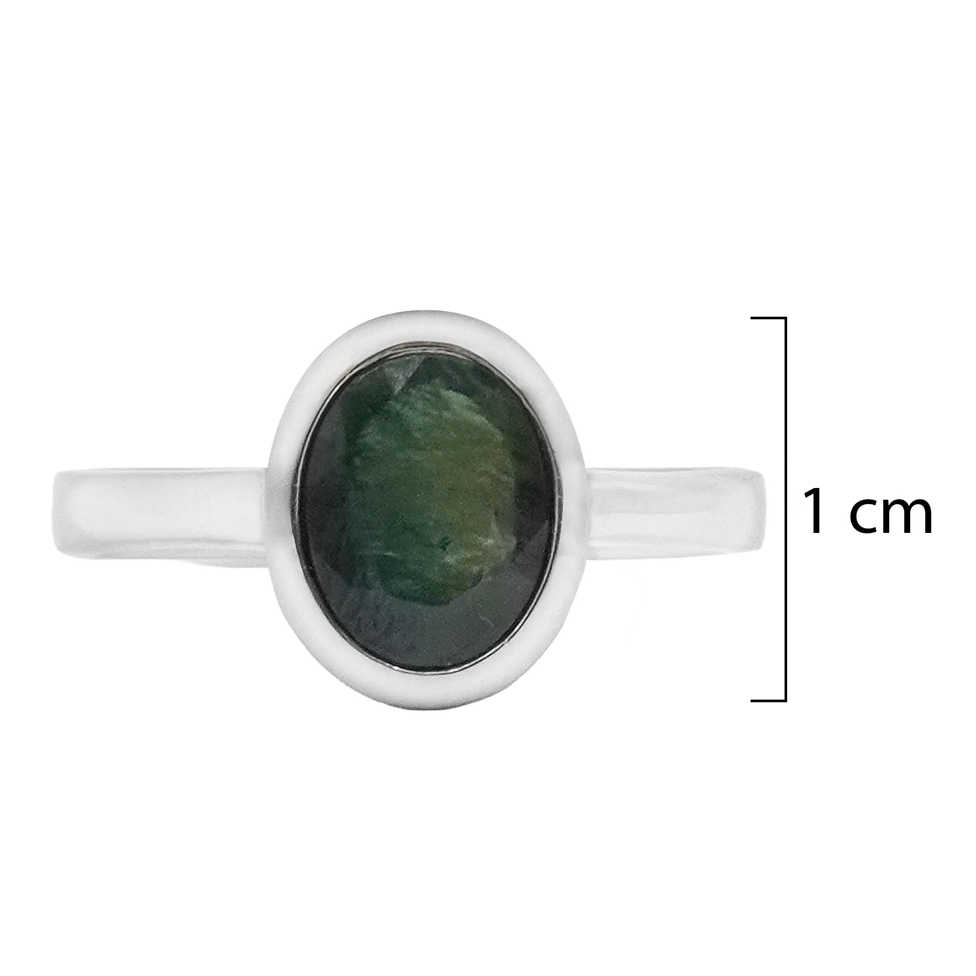 Anillo Piedras Preciosas Heated zafiro, Plata .925 con Baño de Rodio