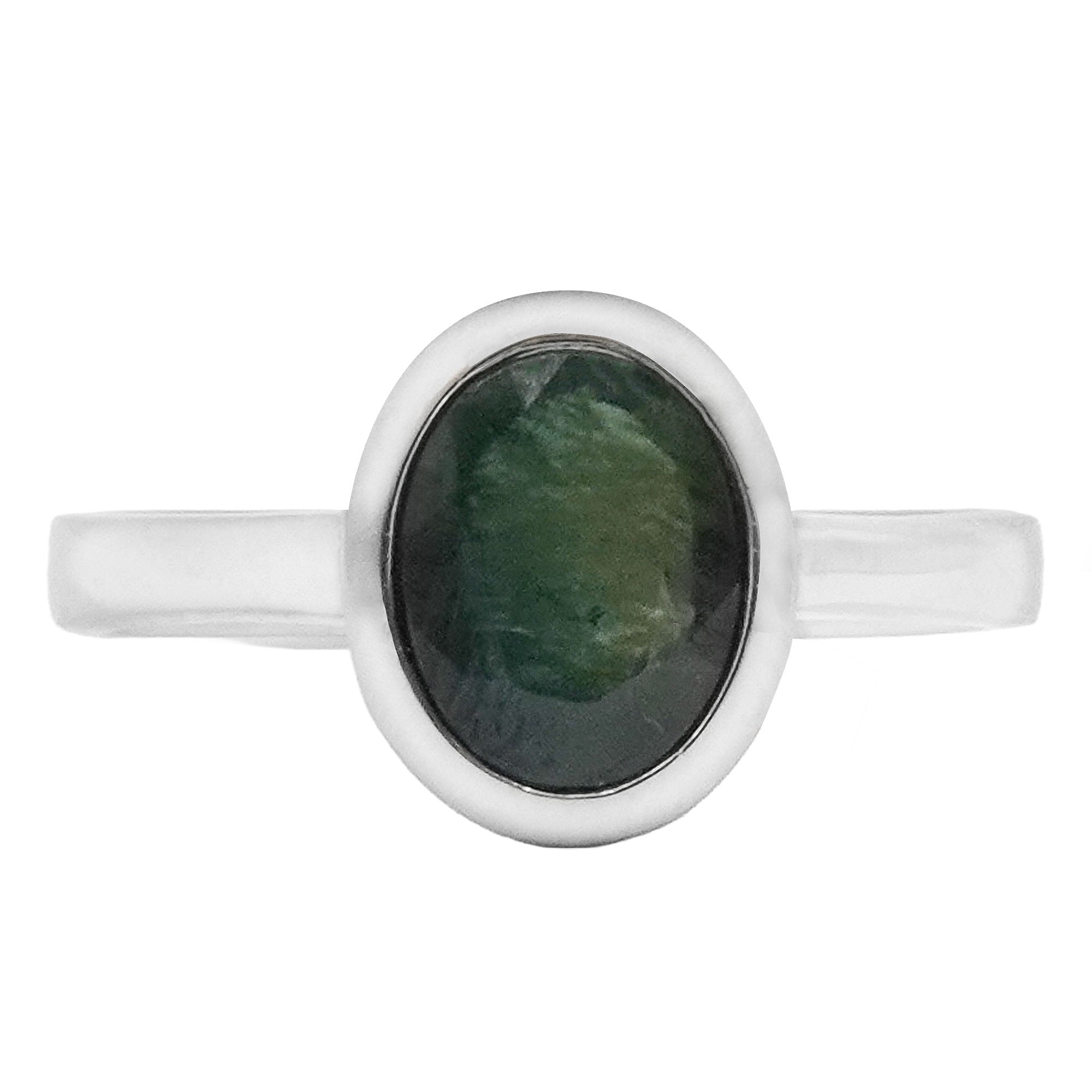 Anillo Piedras Preciosas Heated zafiro, Plata .925 con Baño de Rodio