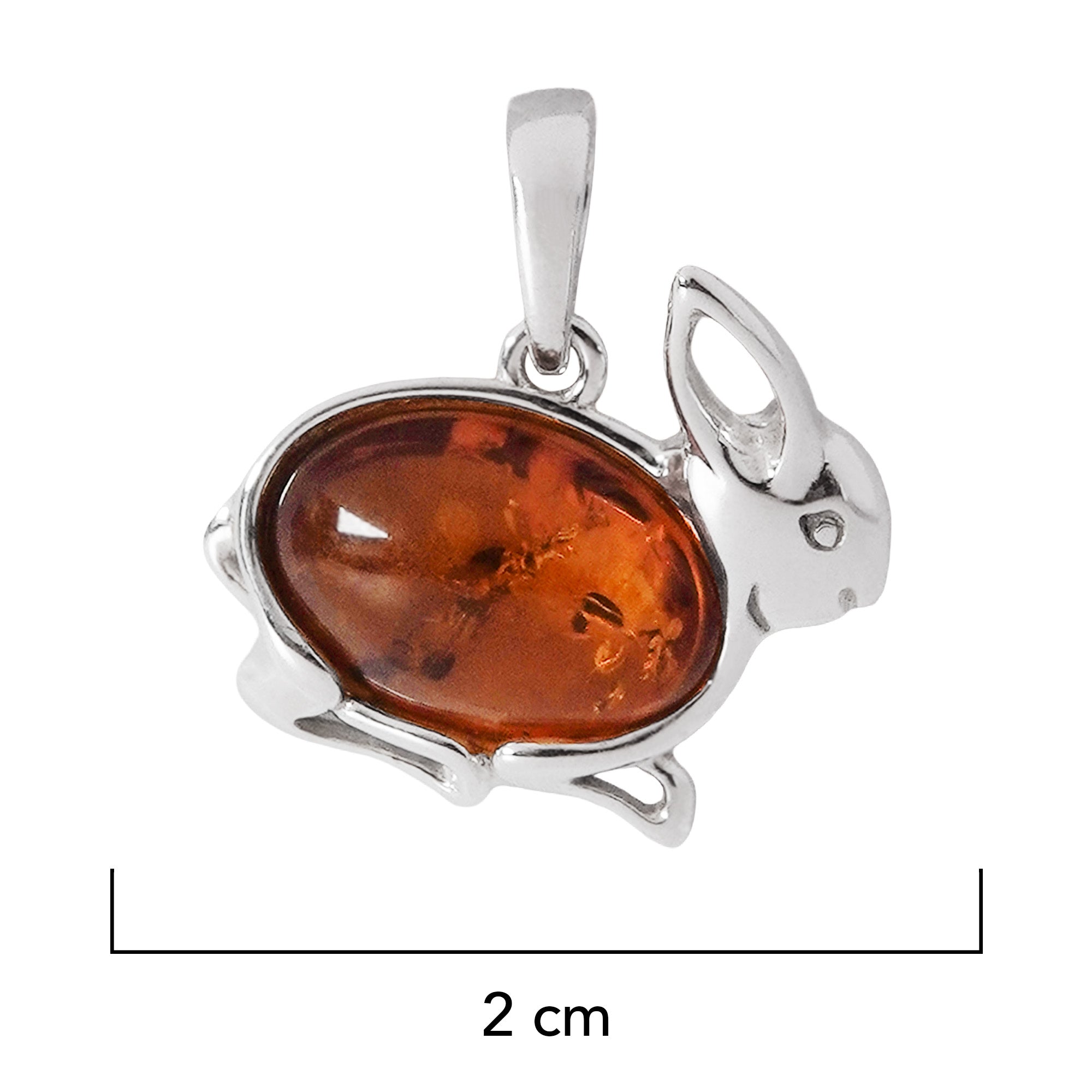 Dije Conejo Ámbar Polaco Plata .925