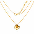 Collar Flor Sakura Chica Colección Florecer Plata .925 con Baño de Oro 18k