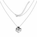 Collar Flor Chica Sakura Colección Florecer Plata .925 con Baño de Rodio