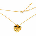 Collar  Flor Sakura Grande Colección Florecer Plata .925 con Baño de Oro 18k