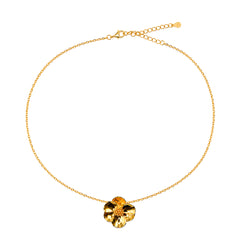 Collar  Flor Sakura Grande Colección Florecer Plata .925 con Baño de Oro
