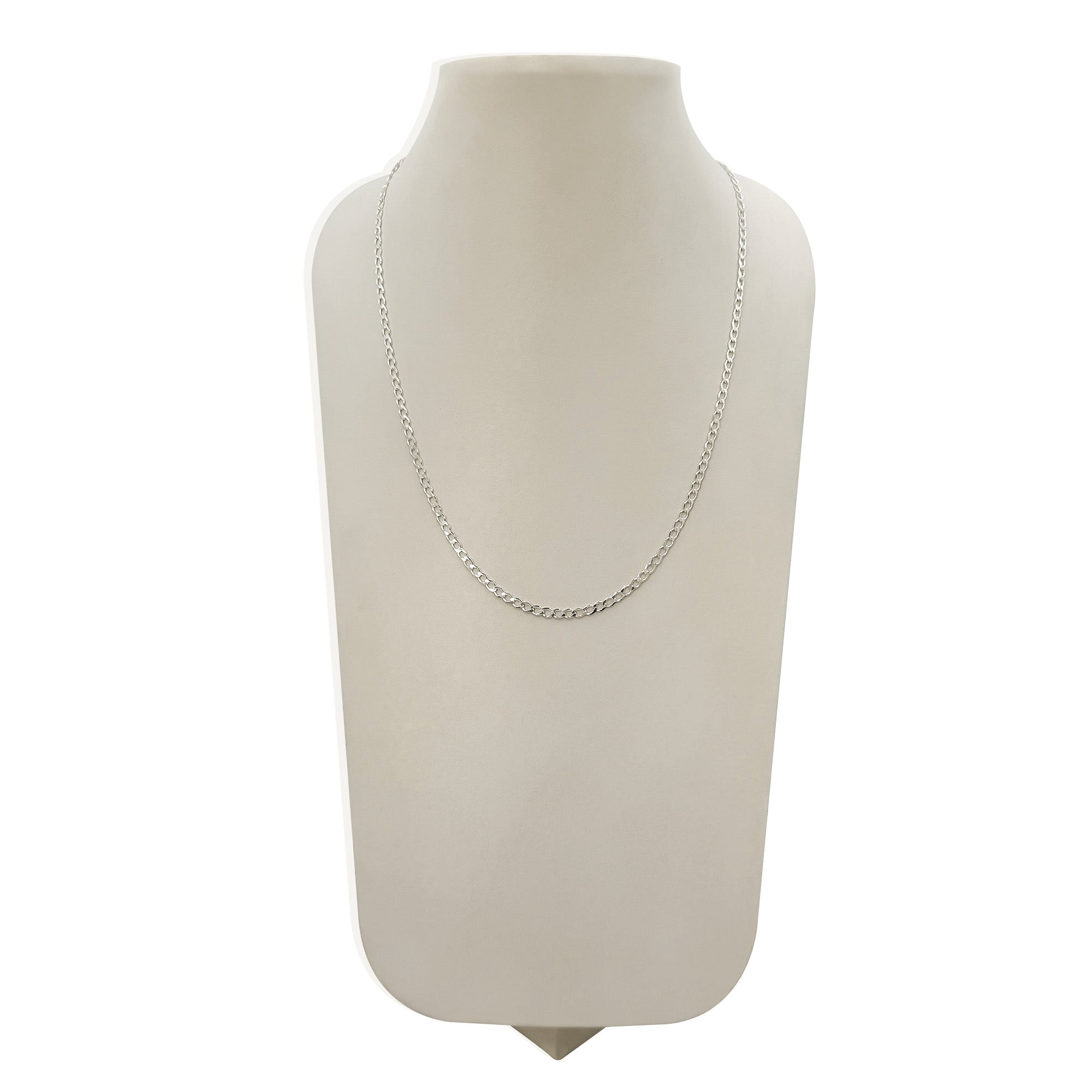 Cadena Cubana 4mm Abierta Plata .925