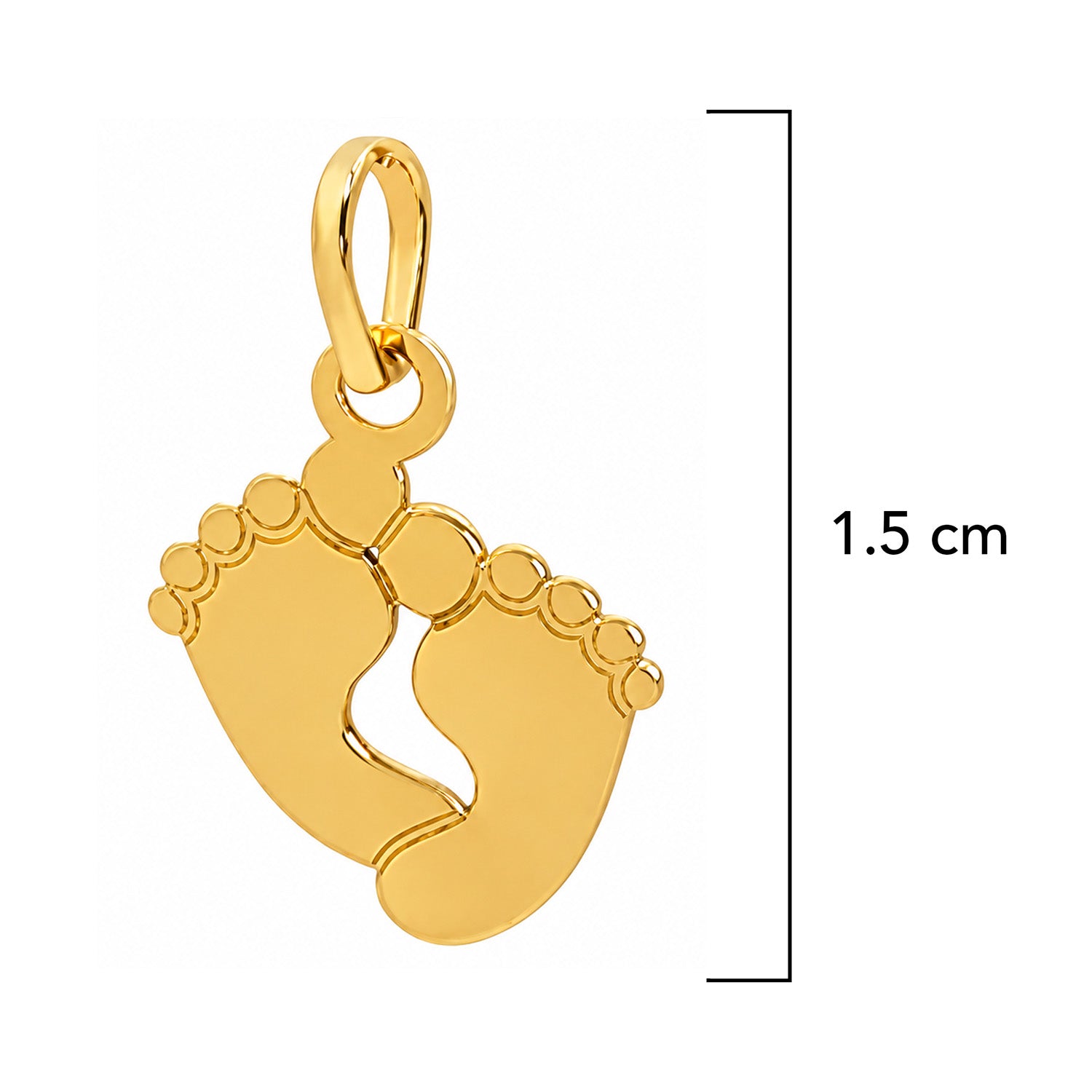 Dije Maxi Huellas Liso Oro 14K