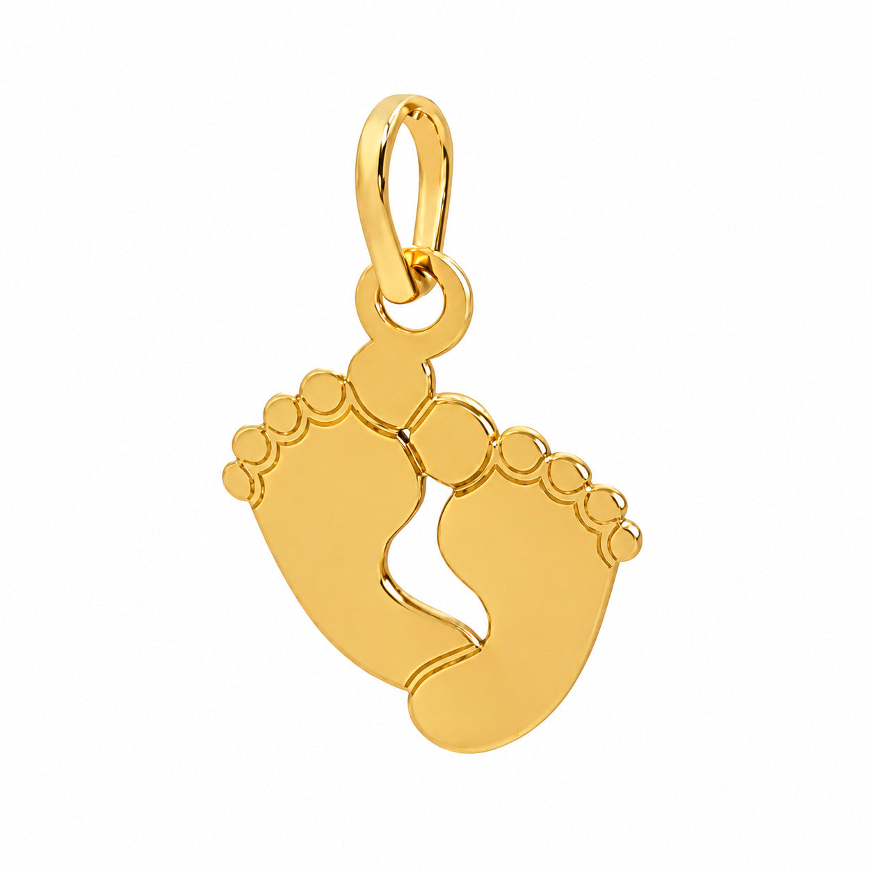 Dije Maxi Huellas Liso Oro 14K