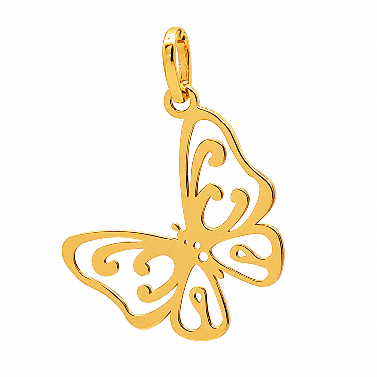 Dije de Mariposa Calada Oro 14K