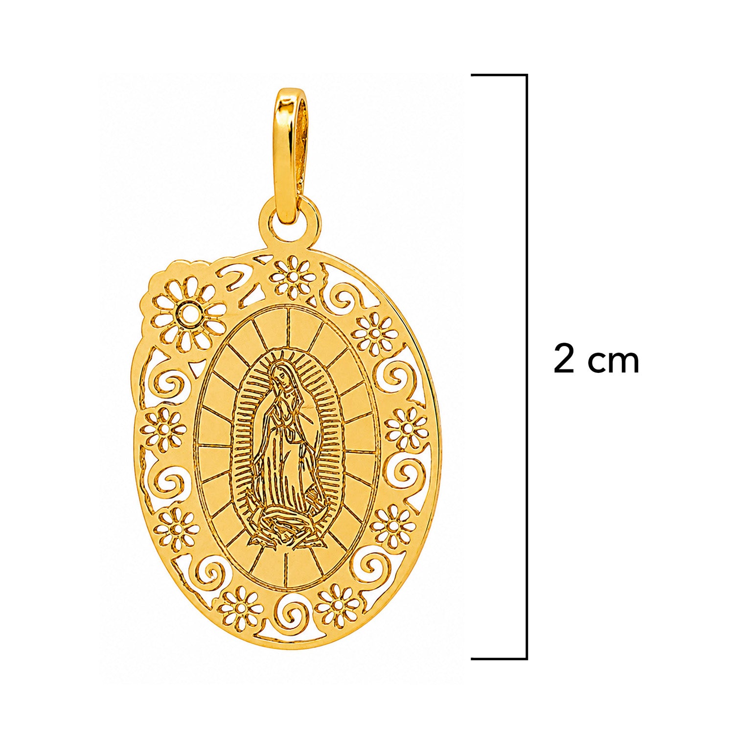 Medalla de La Virgen Oro 14K