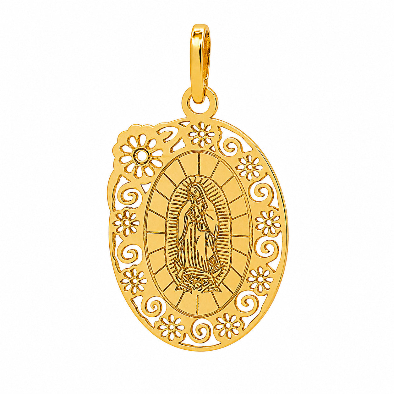 Medalla de La Virgen Oro 14K