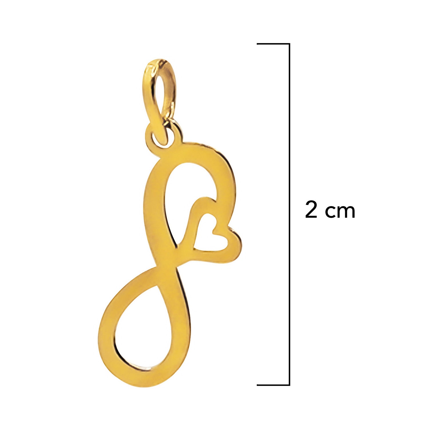 Dije Infinito con Corazon Oro 14K