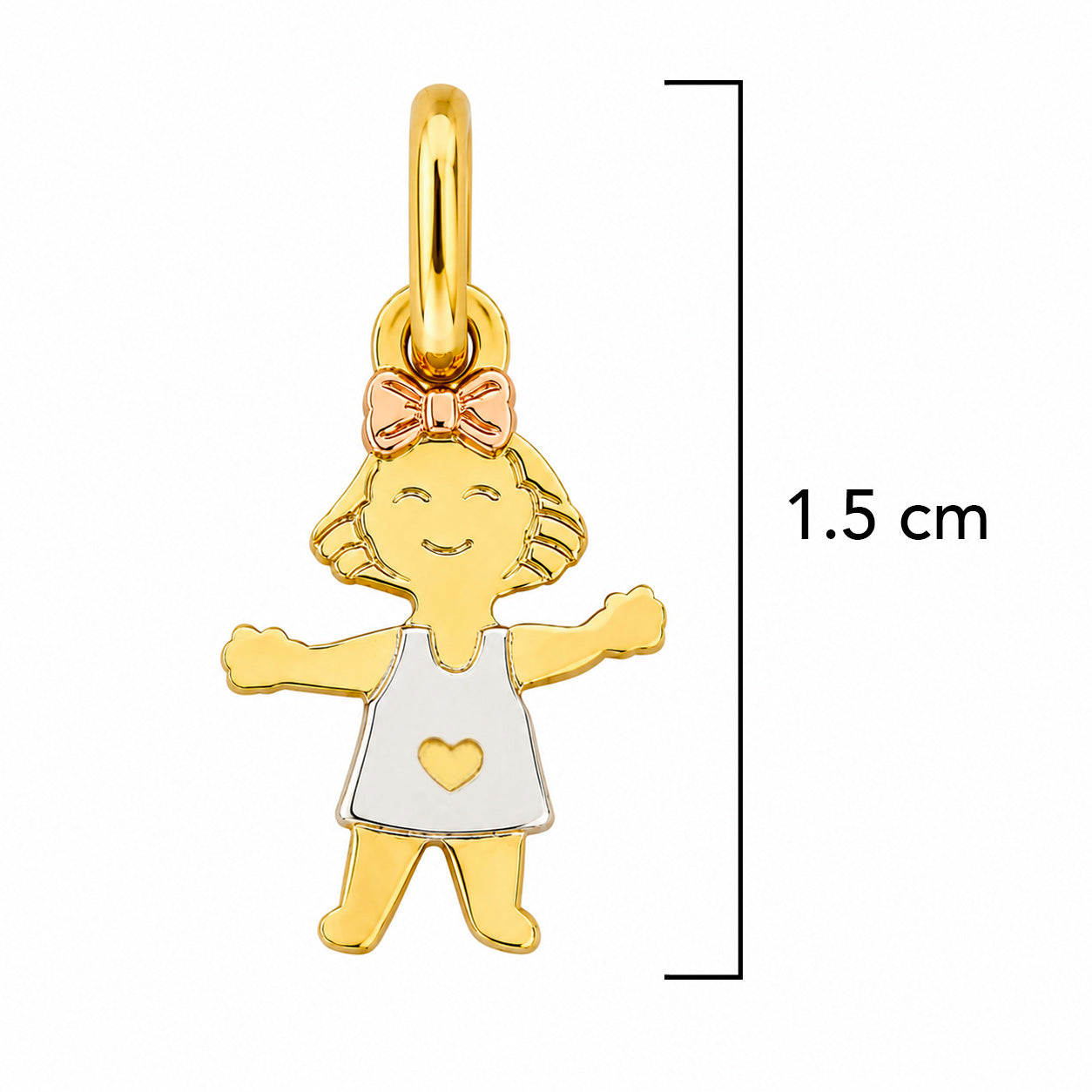 Dije Niña con Vestido Oro 14K