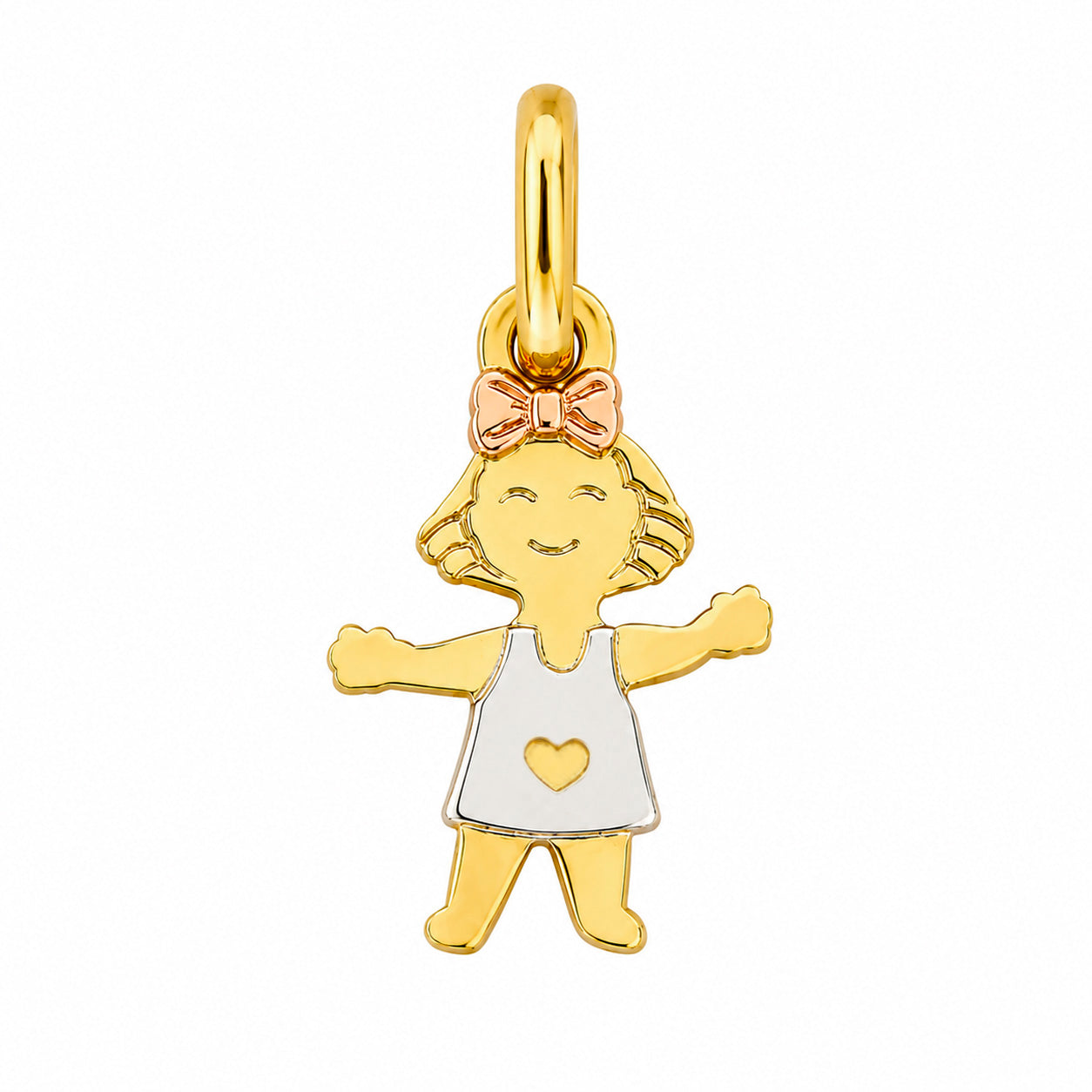 Dije Niña con Vestido Oro 14K