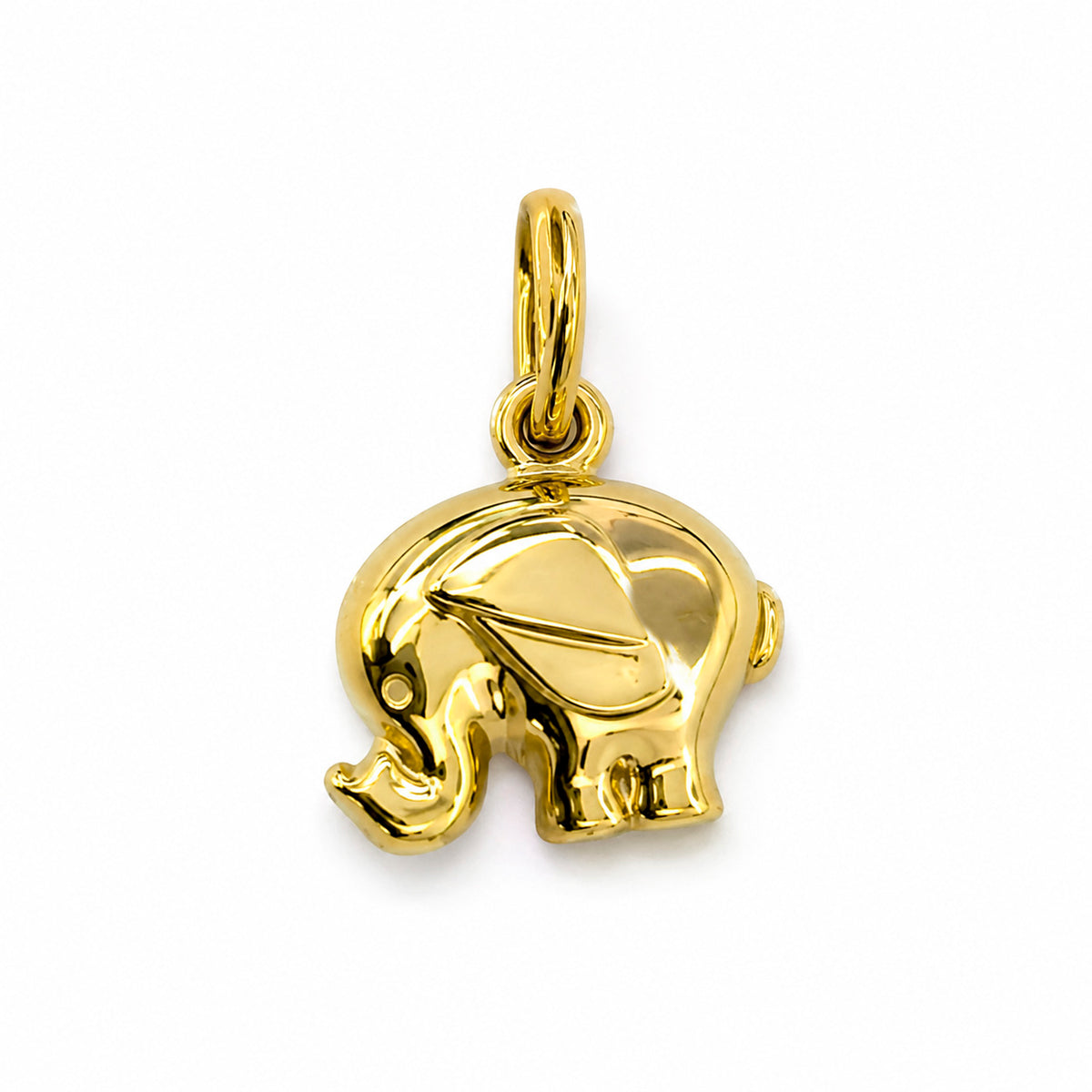 Dije Elefante Bombeado Oro 14K