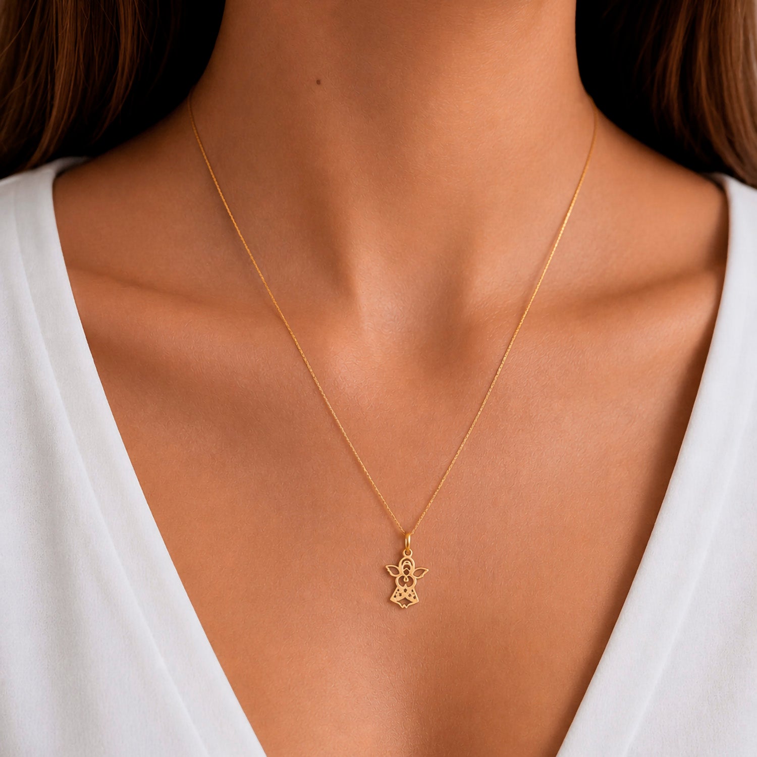 Dje Ángel de la Guarda Oro 14k