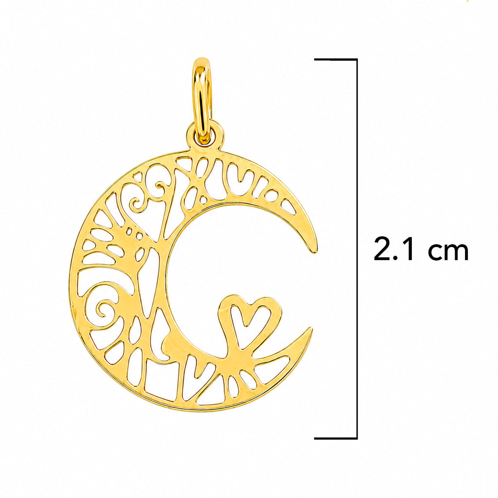 Dije Luna del Amor Oro 14K