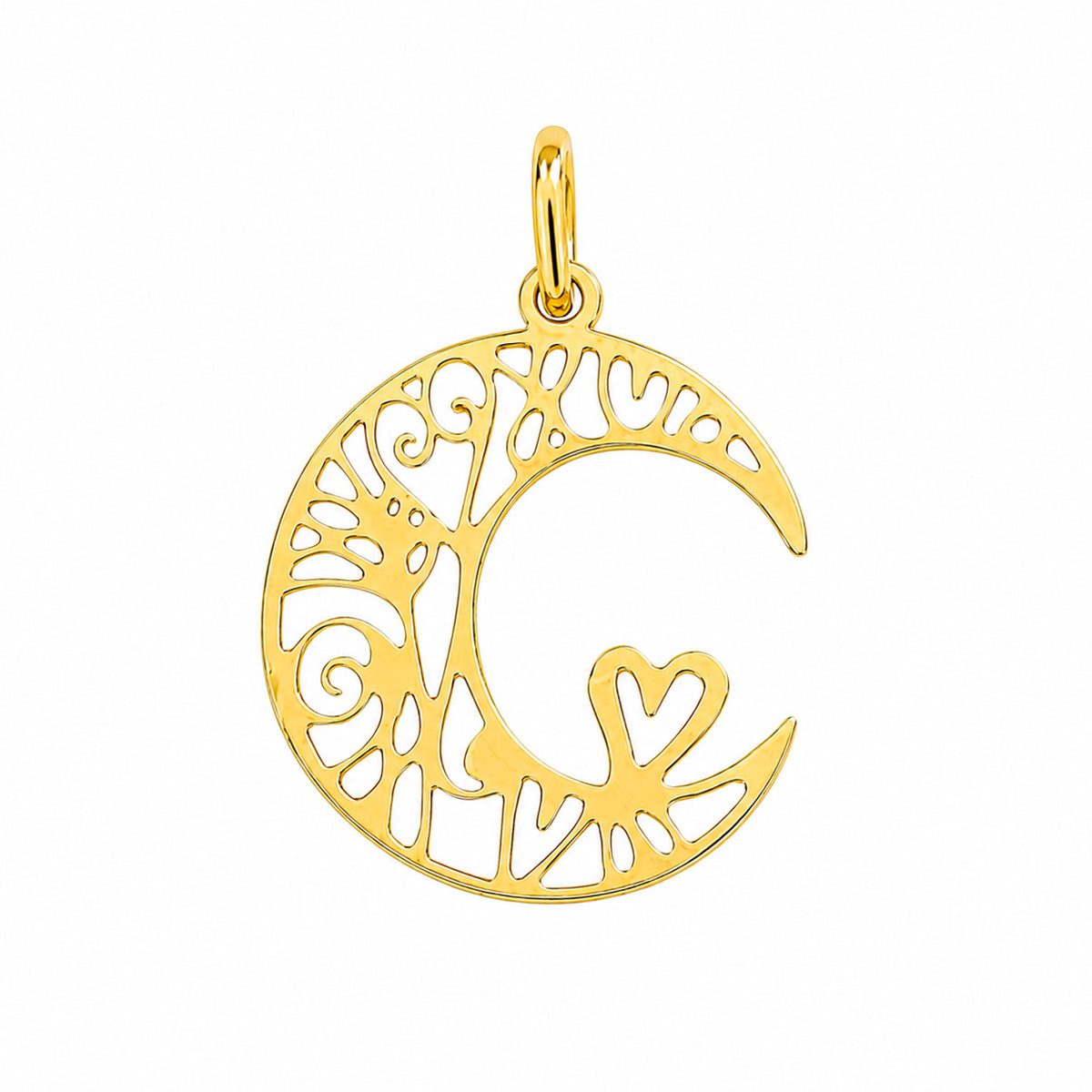 Dije Luna del Amor Oro 14K