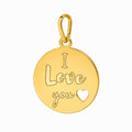 Dije Grabado I LOVE YOU Oro 14K