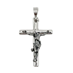 Dije Crucifijo Oxidado, Plata .925