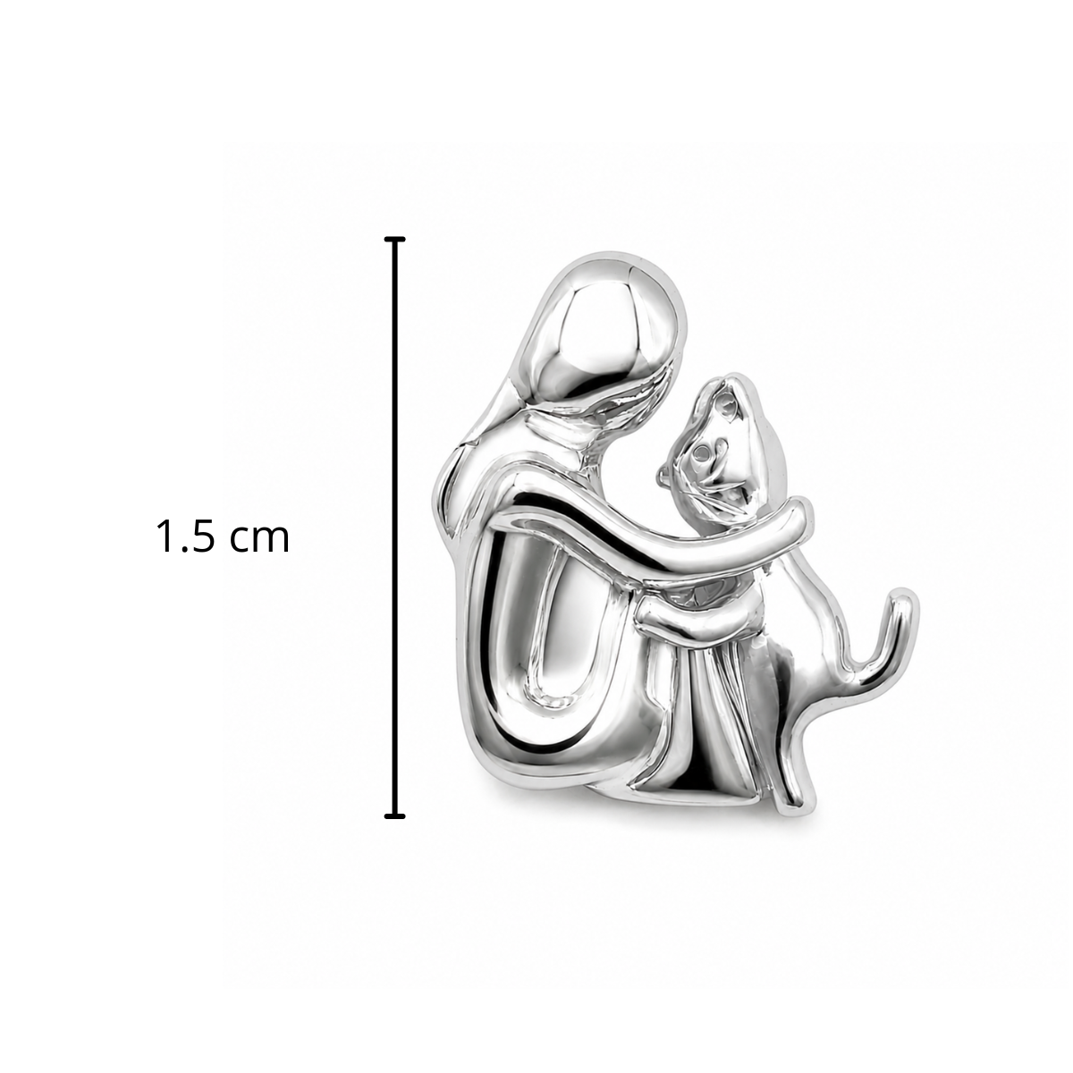 Dije Abrazo Gato, Plata .925