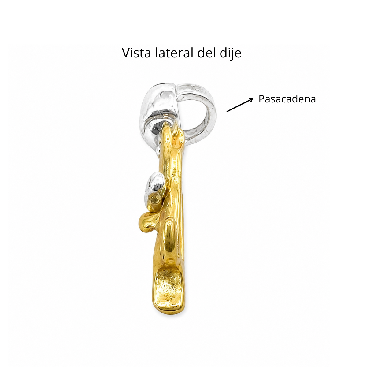 Dije Abrazo Gato, Plata .925 Con Baño de Oro