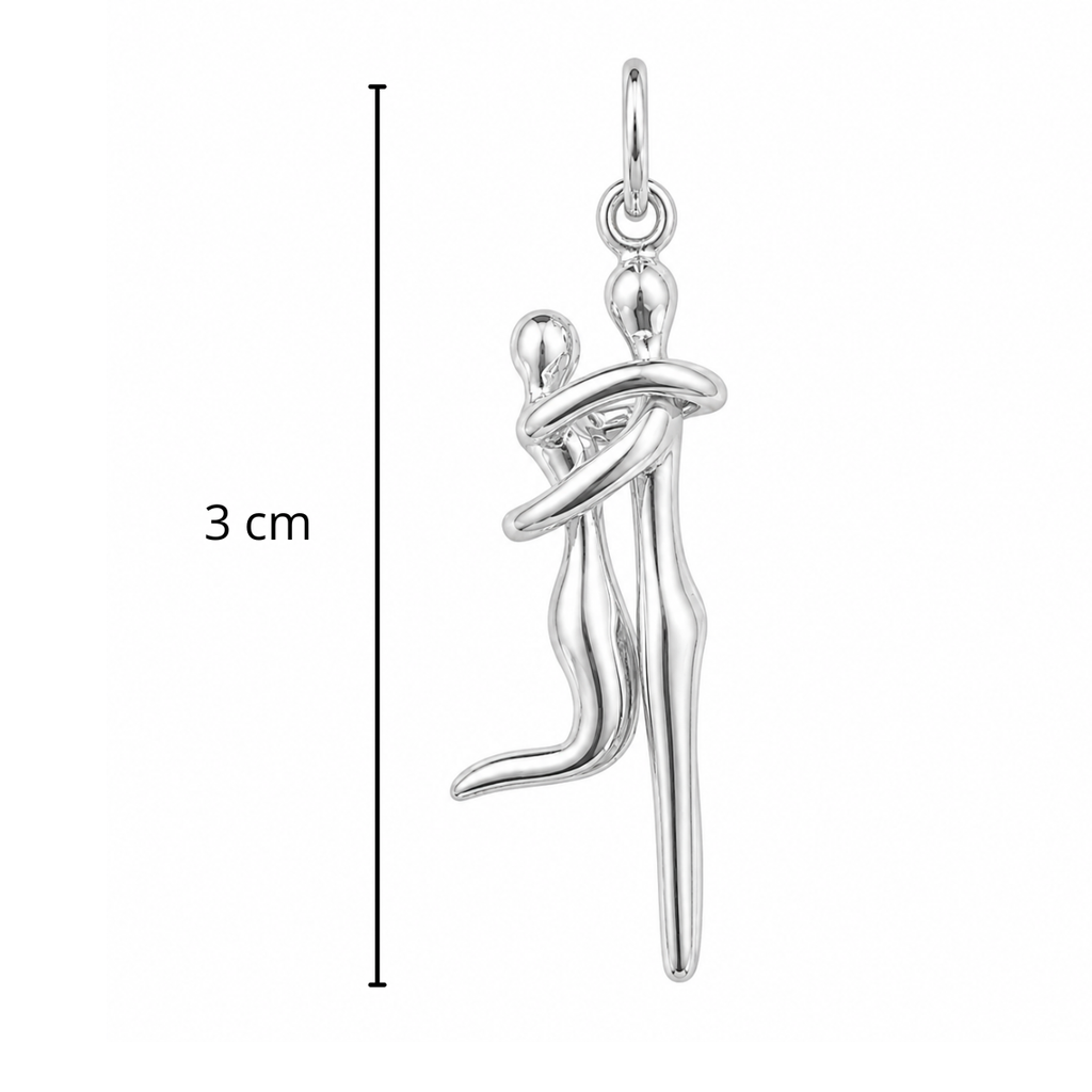 Dije Abrazo Pareja, Plata .925