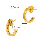 Arracada Inspirada Cartier 1:1 Amor, Plata .925 con Baño de Oro 18k