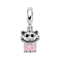 Charm Inspirado Pan 1:1 Gato de Cheshire, Plata .925